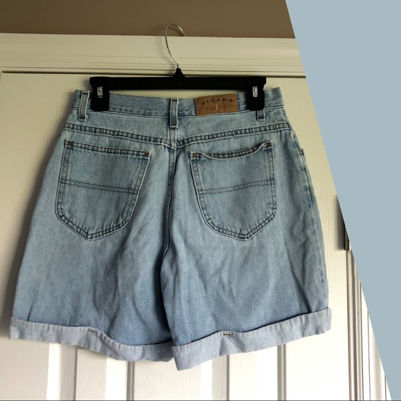 Vintage Pants - ❀ VTG Riders high waisted light wash denim shorts